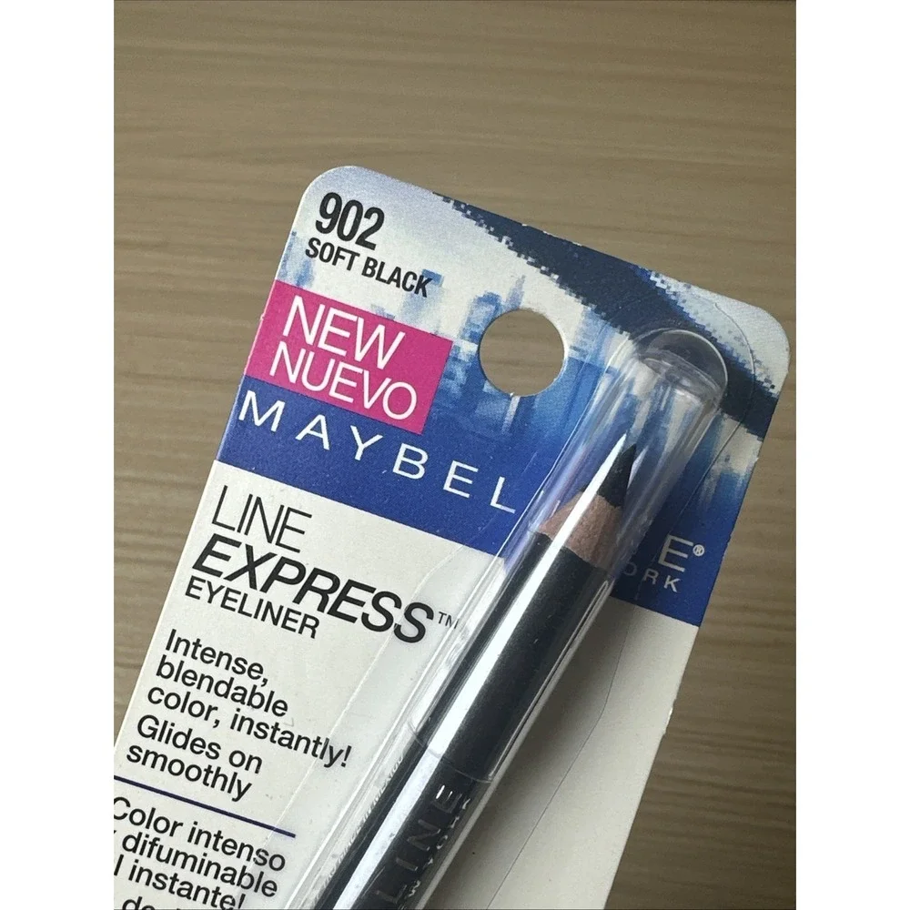 NEW Maybelline Line Express Wood Pencil Liner 902 Soft Black